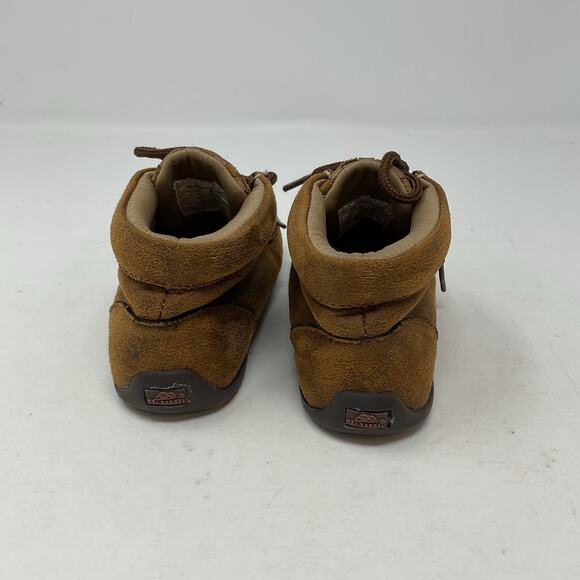 Double Barrel Boots Child Toddler Size 7 Brown Chukka Moccasin Tie Laces Dbl - Picture 4 of 11